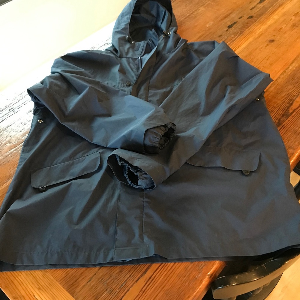 “Head” all weather hooded water resistant jacket